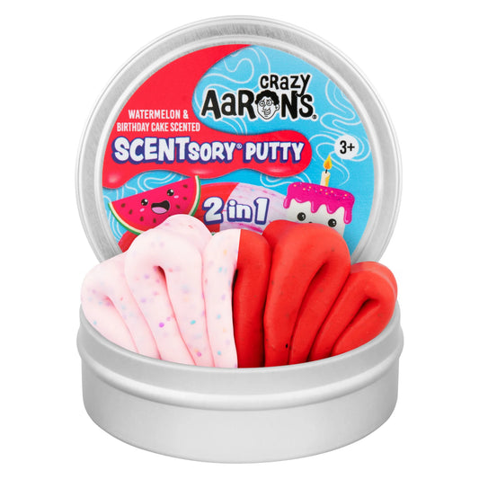 Crazy Aaron's SCENTsory Putty - Watermelon/Birthday Cake Duo