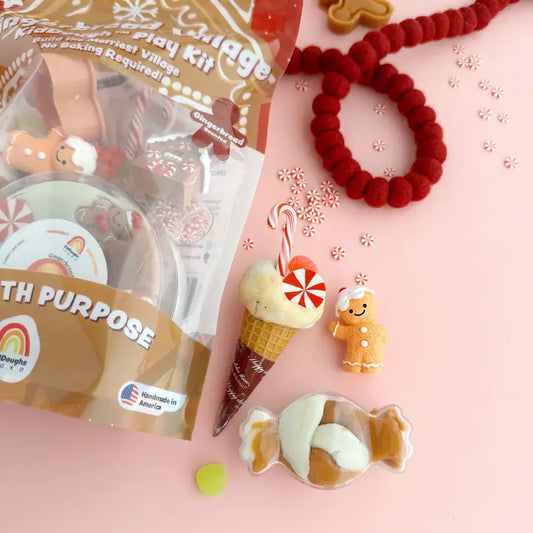 KidDough Gingerbread Village Play Pack