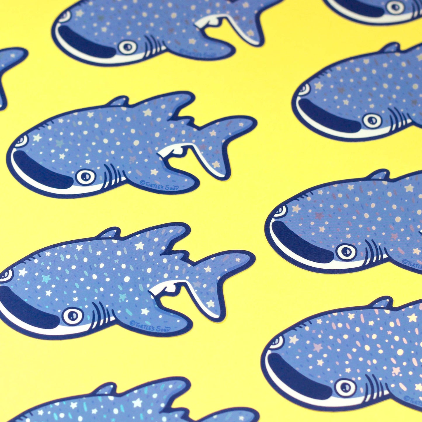 Whale Shark Aquatic Animal Holographic Vinyl Sticker