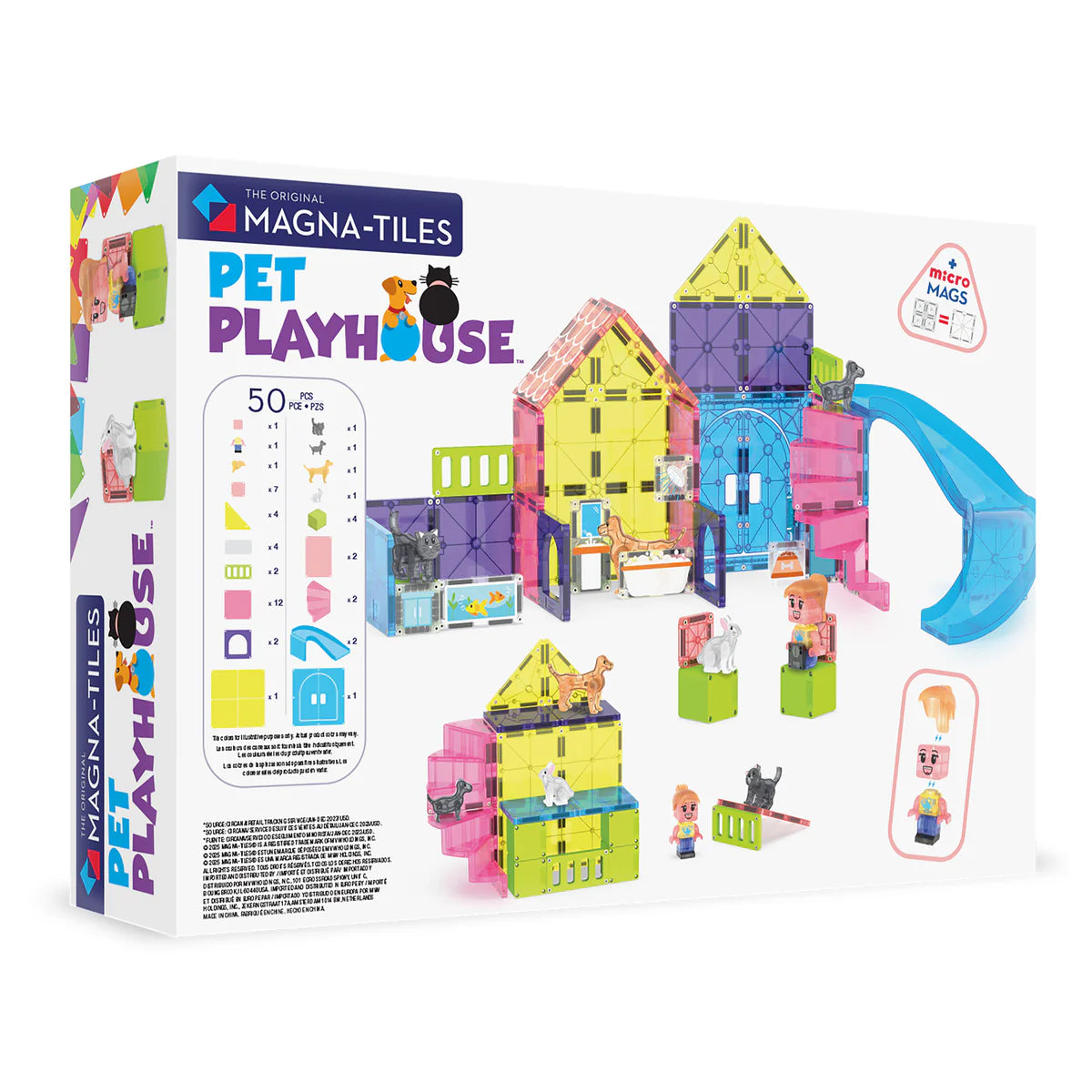 MAGNA-TILES Pet Playhouse 50pc Set
