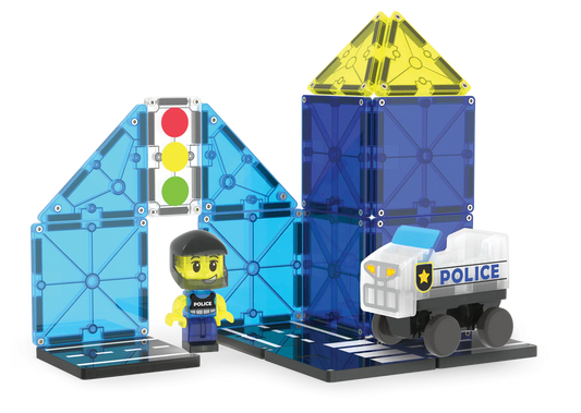 MAGNA-TILES Police Patrol 20pc Set