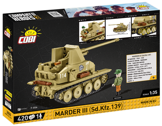 COBI Marder III (Sd.Kfz. 139) Tank Destroyer #3050