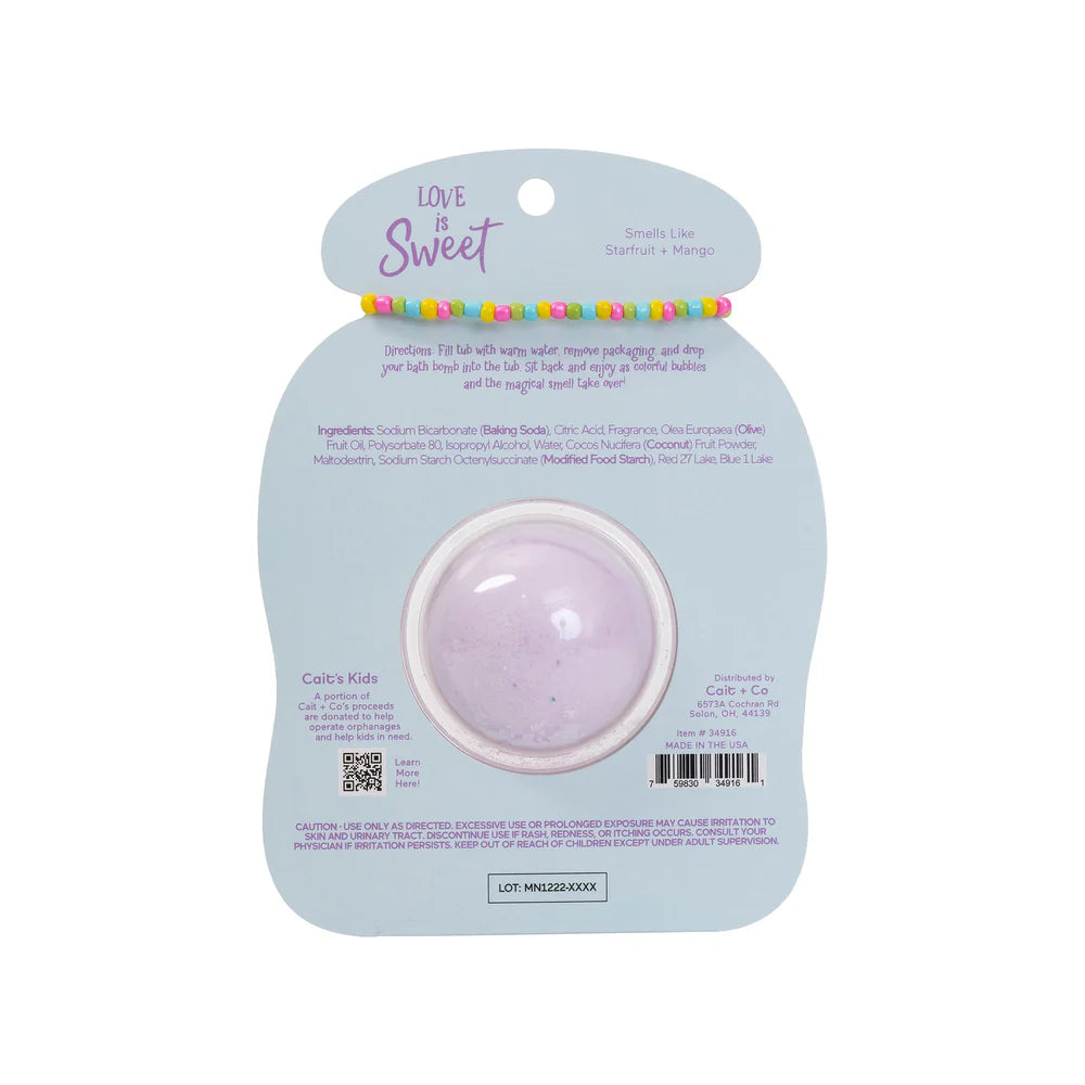Friendship Bracelet Bath Bomb - Love (Cait + Co)