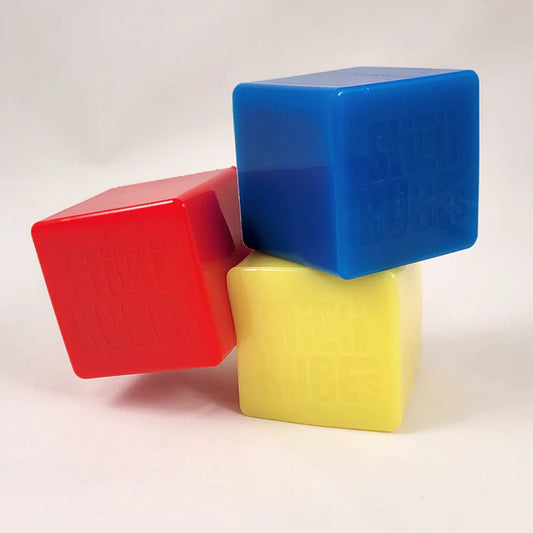 StikiKubes Jumbo 3-Pack (Red, Yellow, Blue)