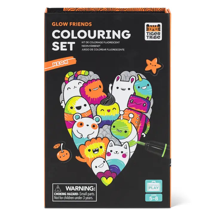 Neon Coloring Set - Glow Friends