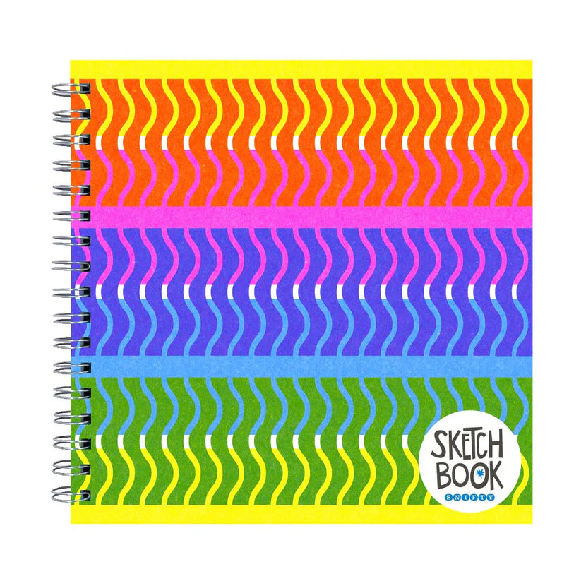 Wiggle Sketch Book - White Paper 45 Pages
