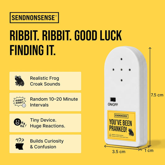 Hidden Frog Prank Device – Realistic Croaking Gag Gift