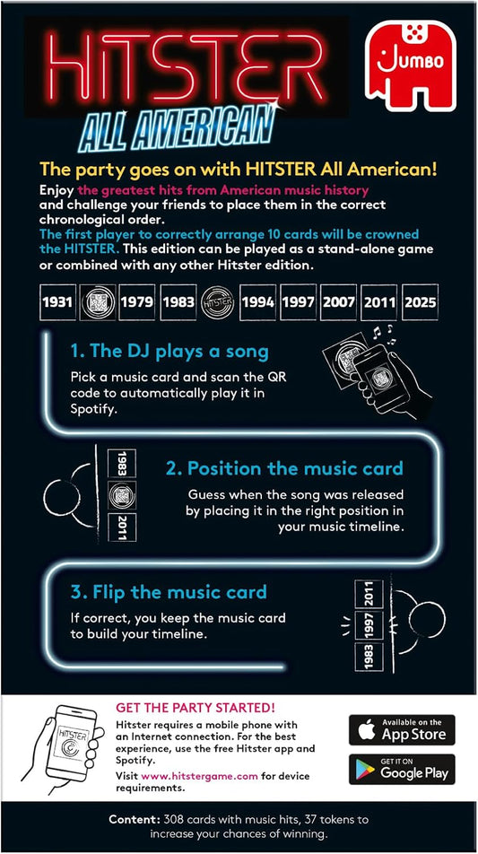 Hitster - All American - The Music Party Game