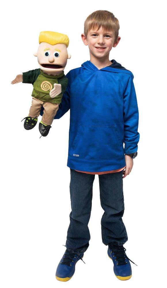 Silly Puppets Eddie, Peach Skin (14")