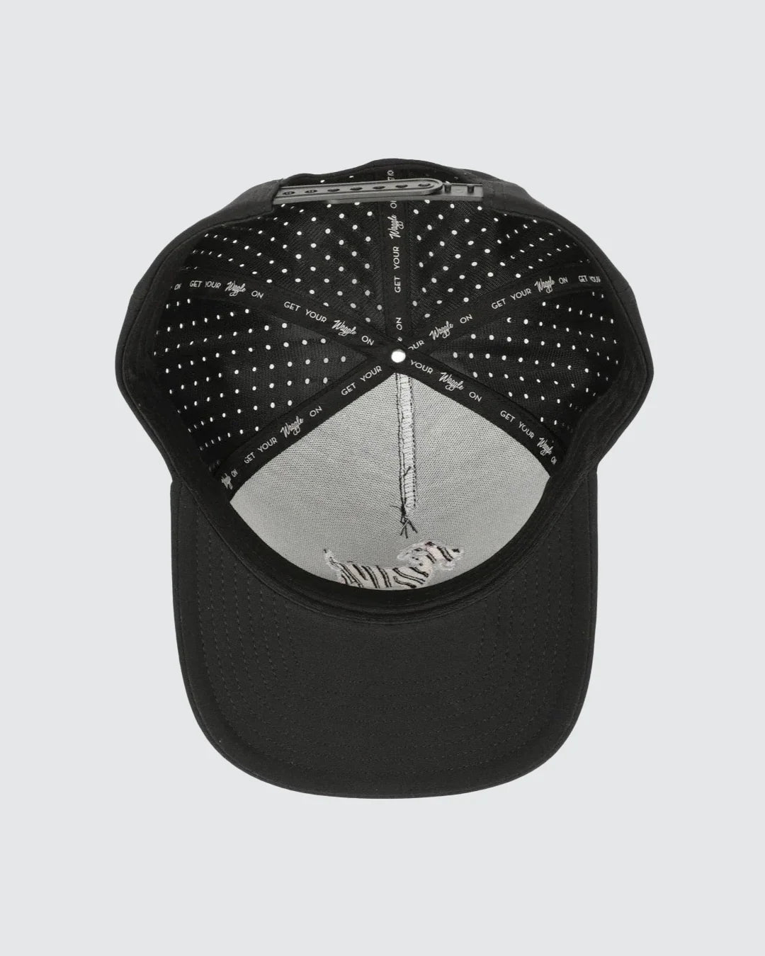 Waggle Original Snapback Hat - The GOAT (Black)