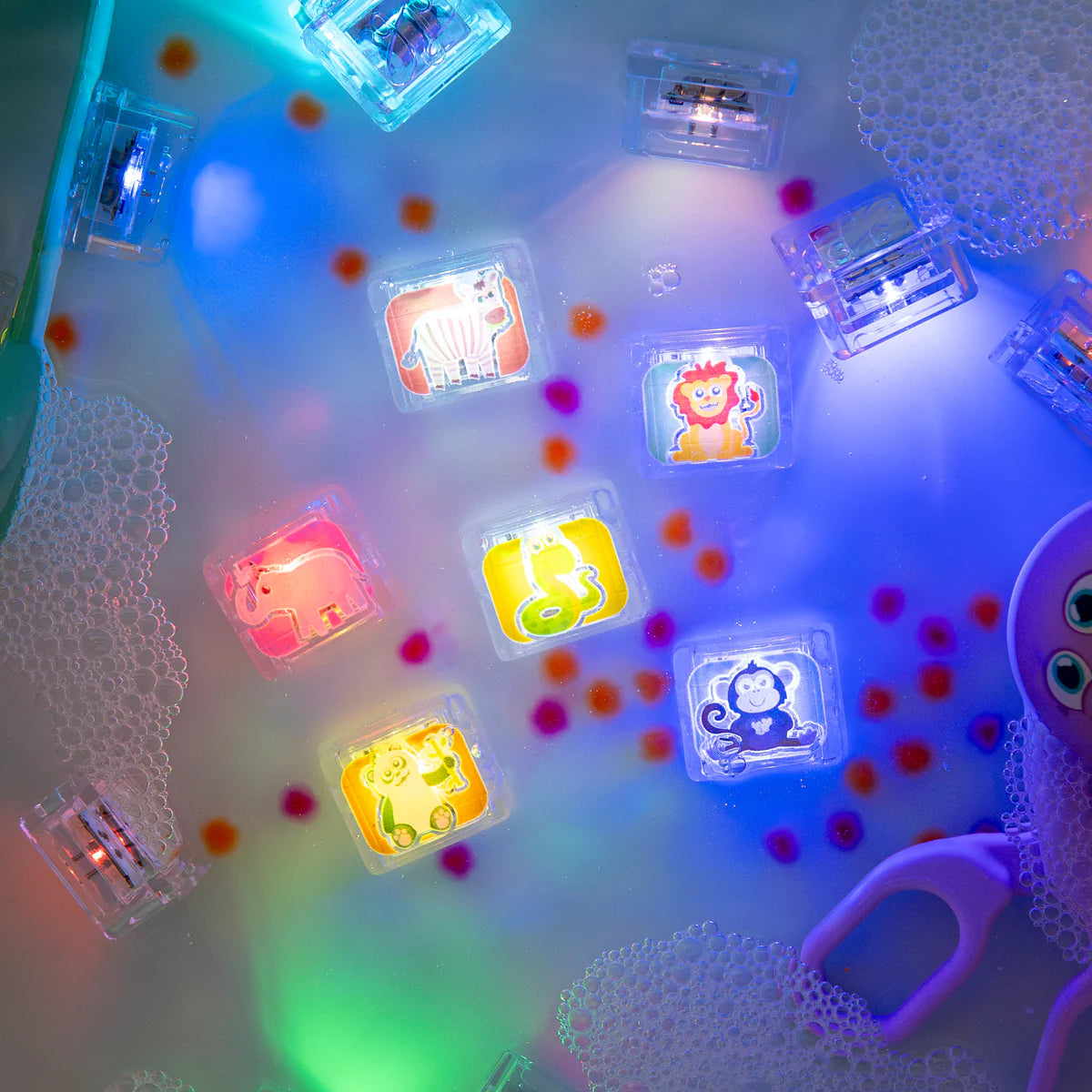 Glo Cubes Zoo Light-Up Cubes 6-Pack