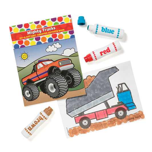 DO•A•DOT ART! Mighty Trucks Creative Activity Book