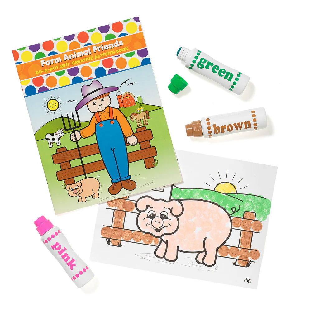 DO•A•DOT ART! Farm Animal Friends Creative Activity Book for Kids