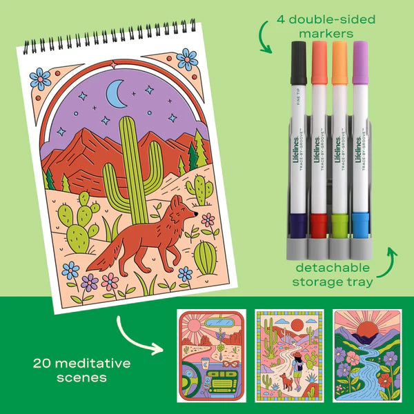 Lifelines® FlowArt™: Trace-By-Groove, Desert Dreams