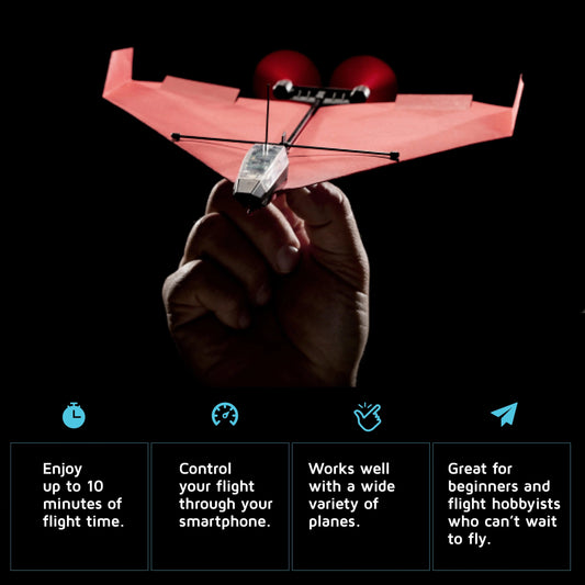 PowerUp 4.0 Smartphone-Controlled Motorized Paper Airplane
