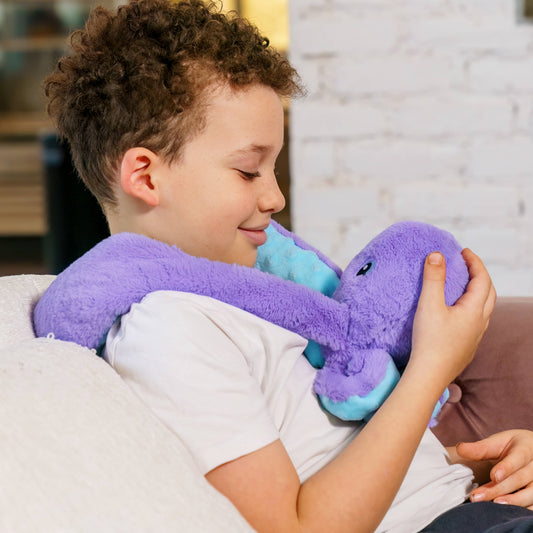 Hugimals Hugaround Indigo Weighted Octopus Plush