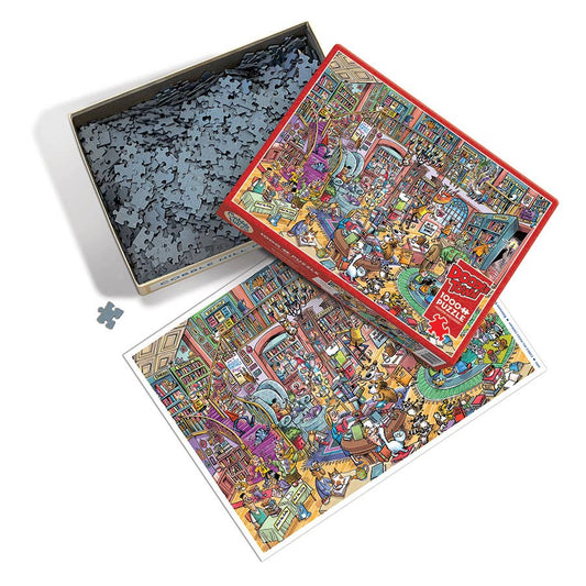DoodleTown: Bookshop Bedlam 1000pc puzzle