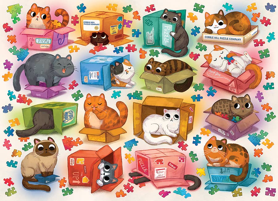 Cats vs Puzzles - 1000pc Puzzle