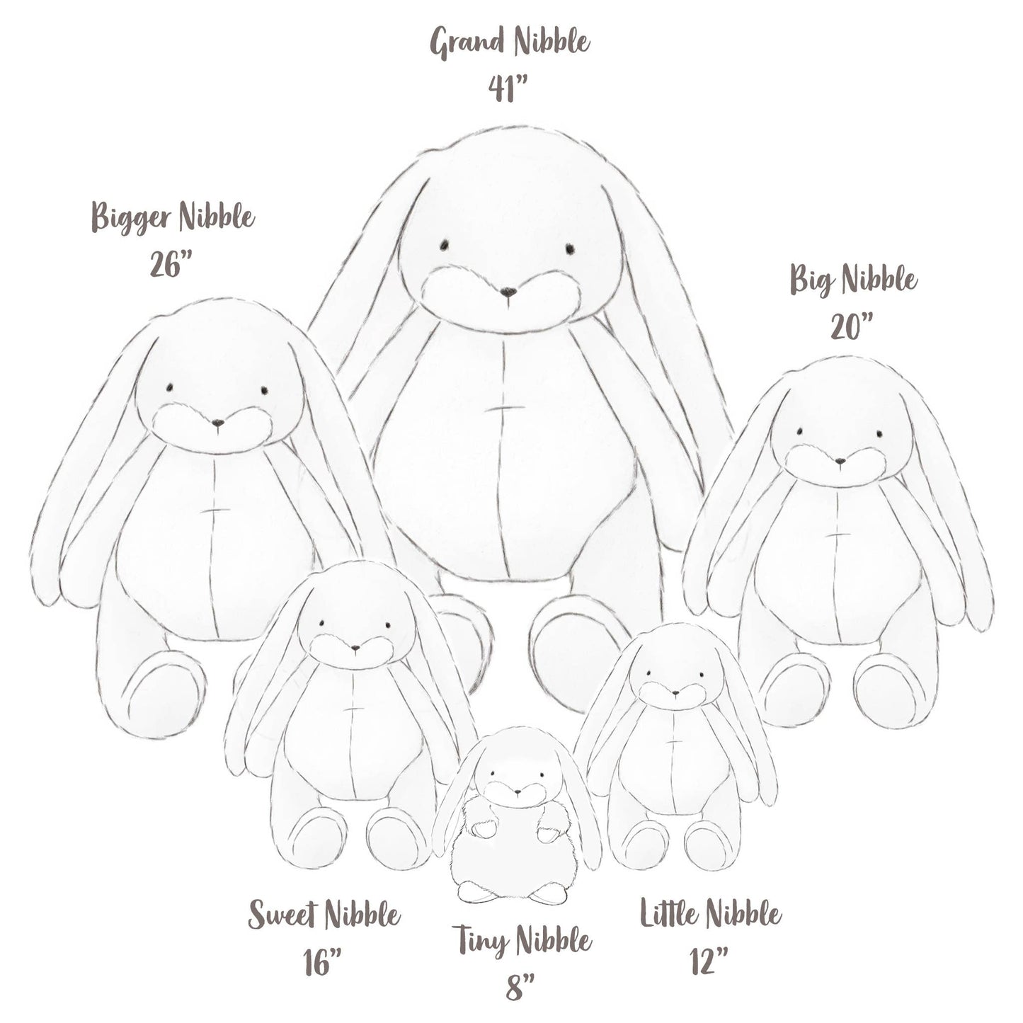 Sweet Nibble 16" Bunny - Lilac Marble