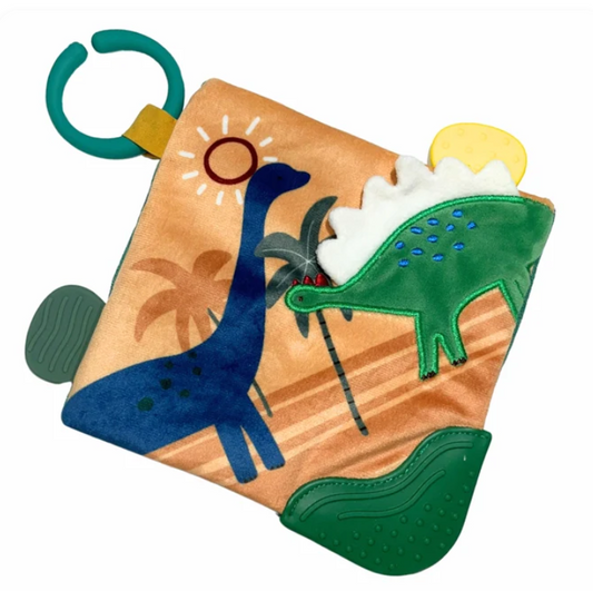 Crinkle Sensory Baby Blankie - Dinosaur