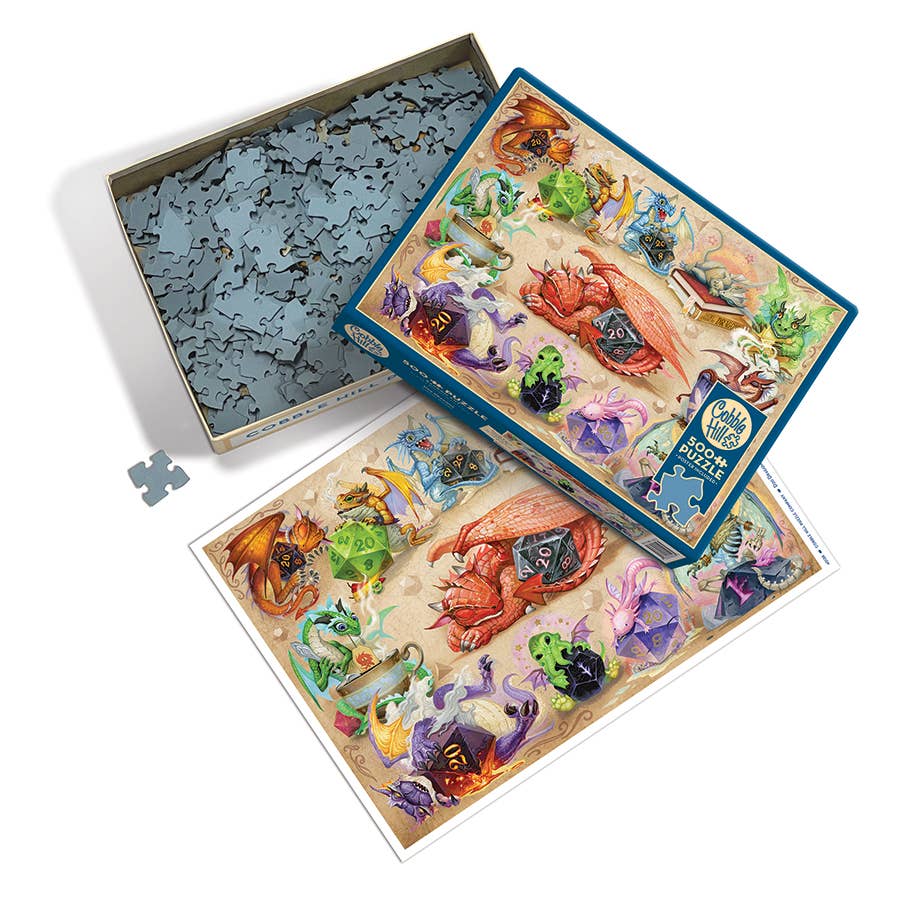 D20 Dragons by Jacob Walker - 500 Piece Puzzle