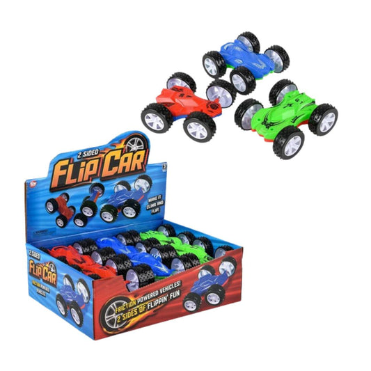 2-Sided Flip Car – Friction-Powered Stunt Car