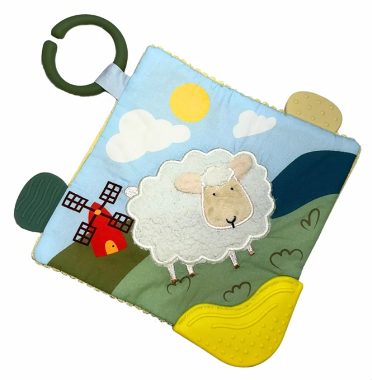 Crinkle Sensory Baby Blankie - Farm