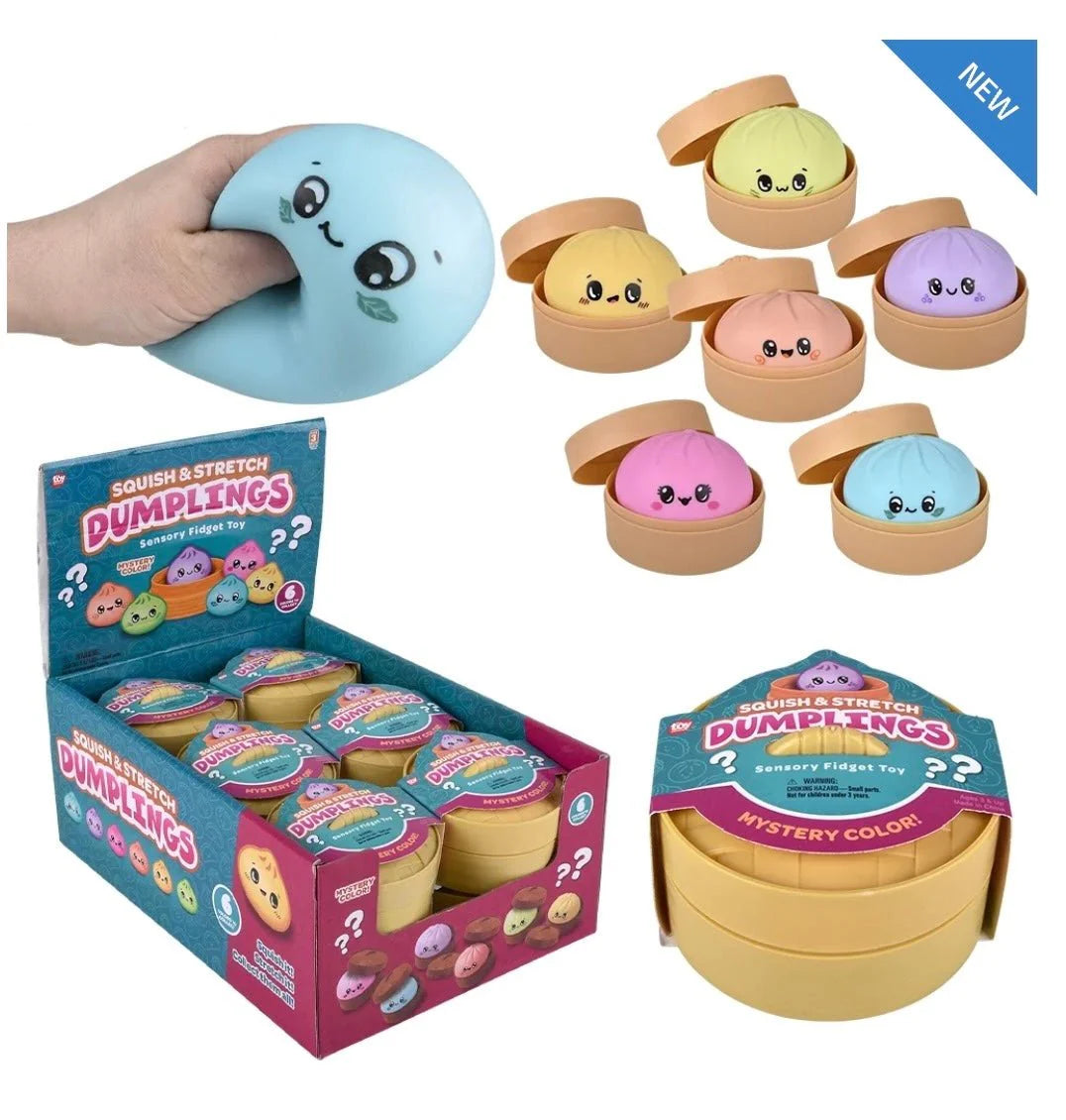 Squishy Mystery Dumpling - Marshmallow Assorted Colors 3.5"