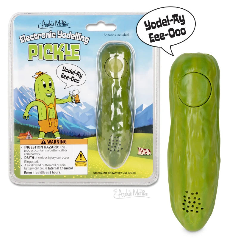 Archie McPhee Electronic Yodeling Pickle – Funny Musical Novelty Toy