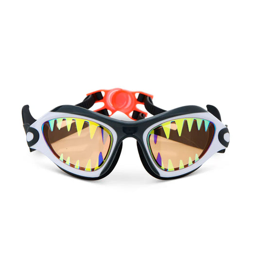 Bling2o Megamouth Kids Swim Goggles - Great Bite White