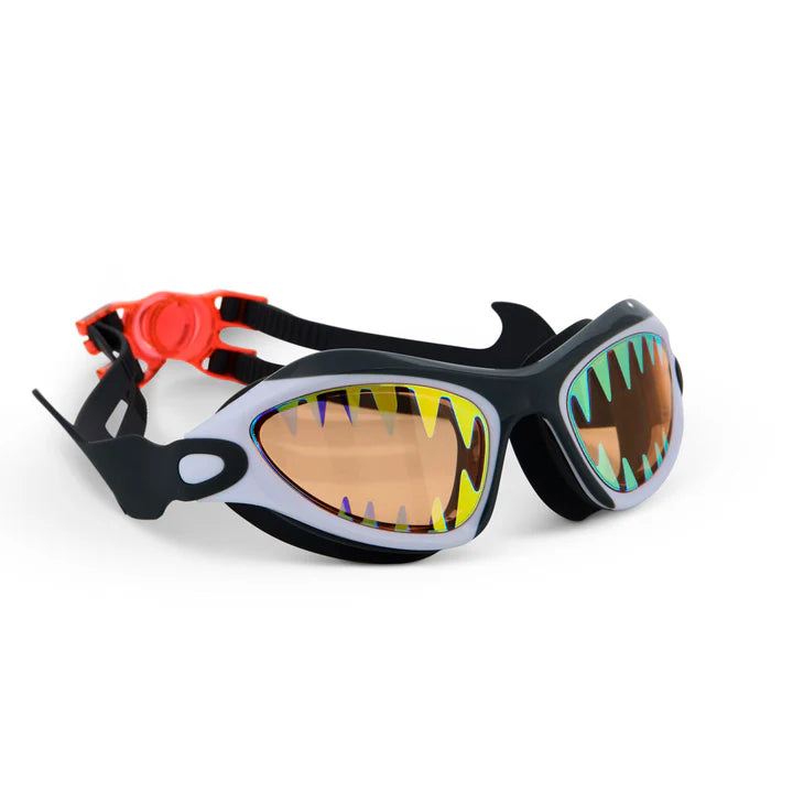Bling2o Megamouth Kids Swim Goggles - Great Bite White