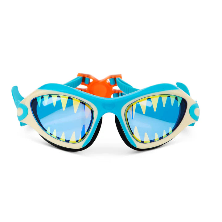 Bling2o Megamouth Kids Swim Goggles - Shark Tooth White