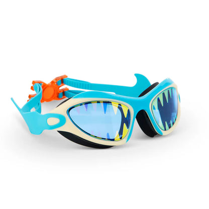Bling2o Megamouth Kids Swim Goggles - Shark Tooth White