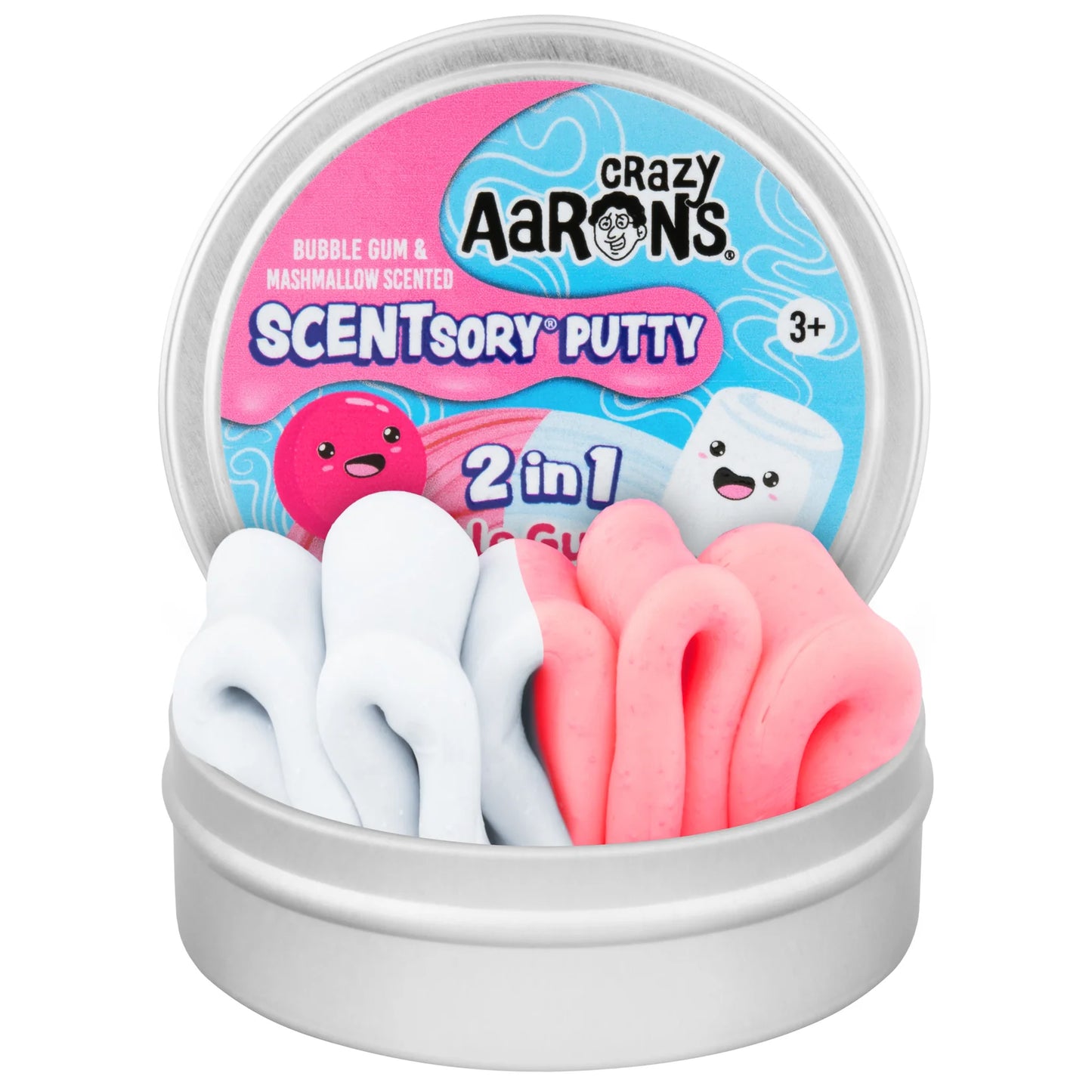 Crazy Aaron's SCENTsory Duos Putty - Bubble Gum Marshmallow