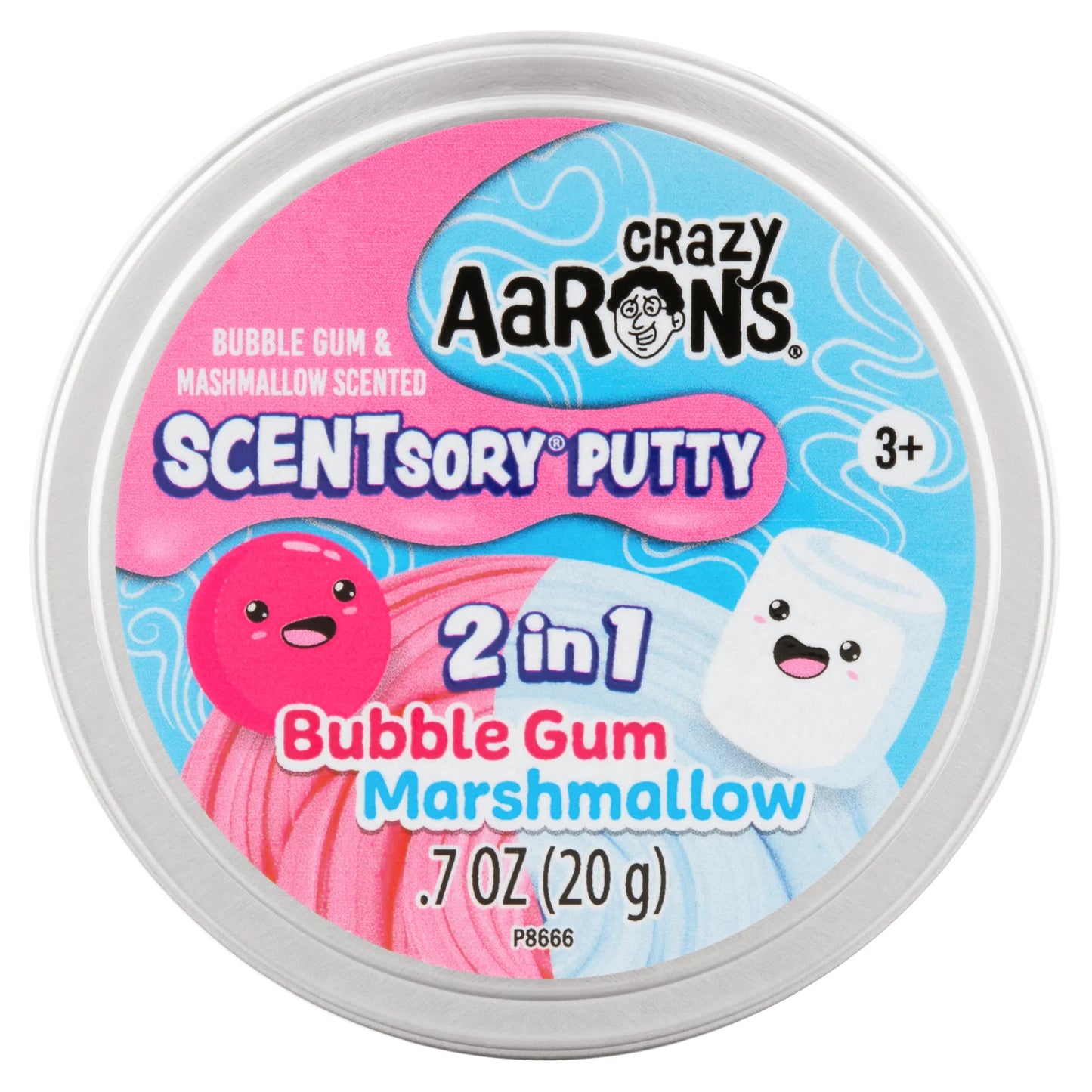 Crazy Aaron's SCENTsory Duos Putty - Bubble Gum Marshmallow