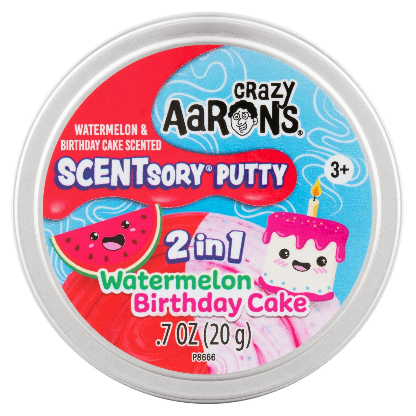 Crazy Aaron's SCENTsory Putty - Watermelon/Birthday Cake Duo