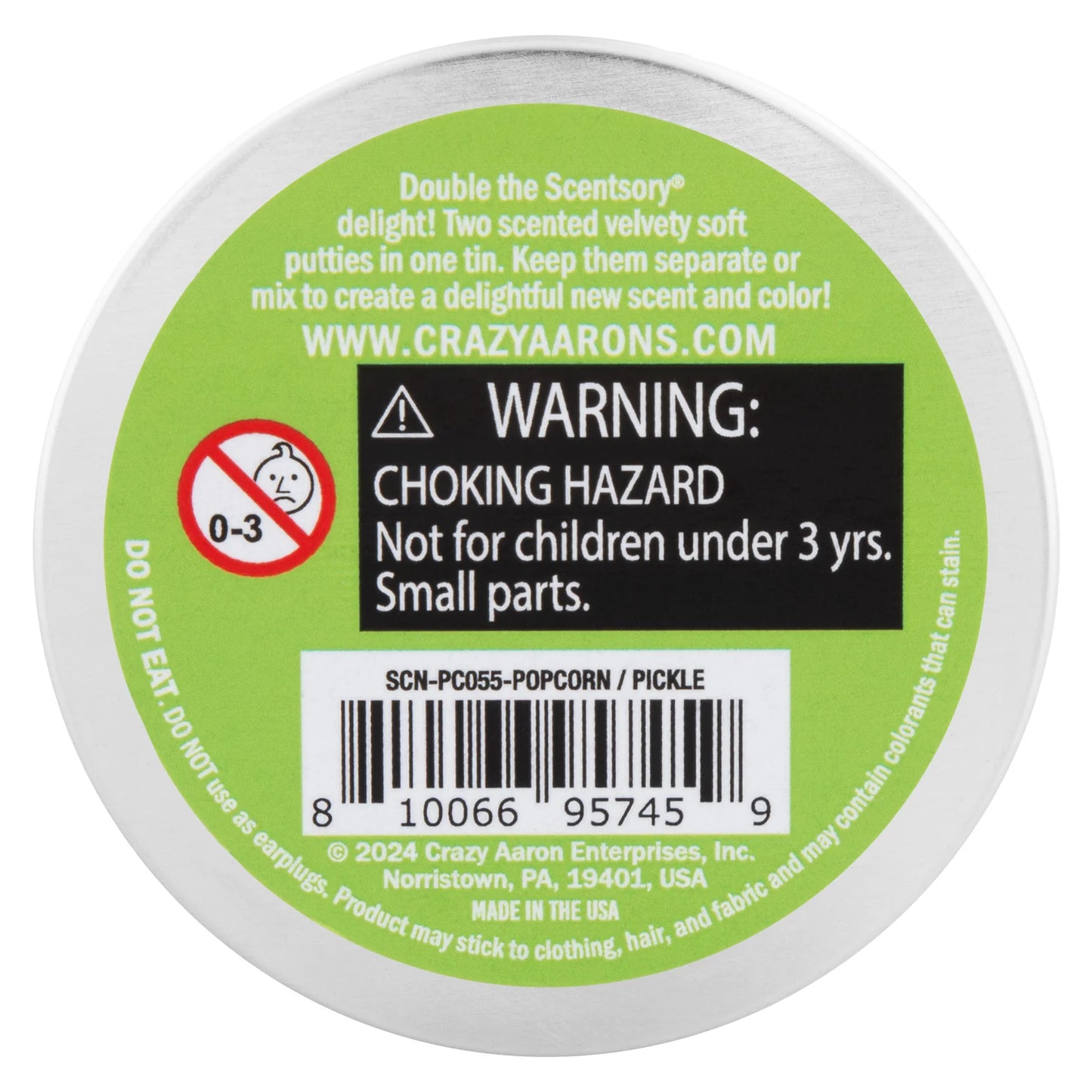 Crazy Aaron's SCENTsory Putty - Popcorn/Pickle Duo