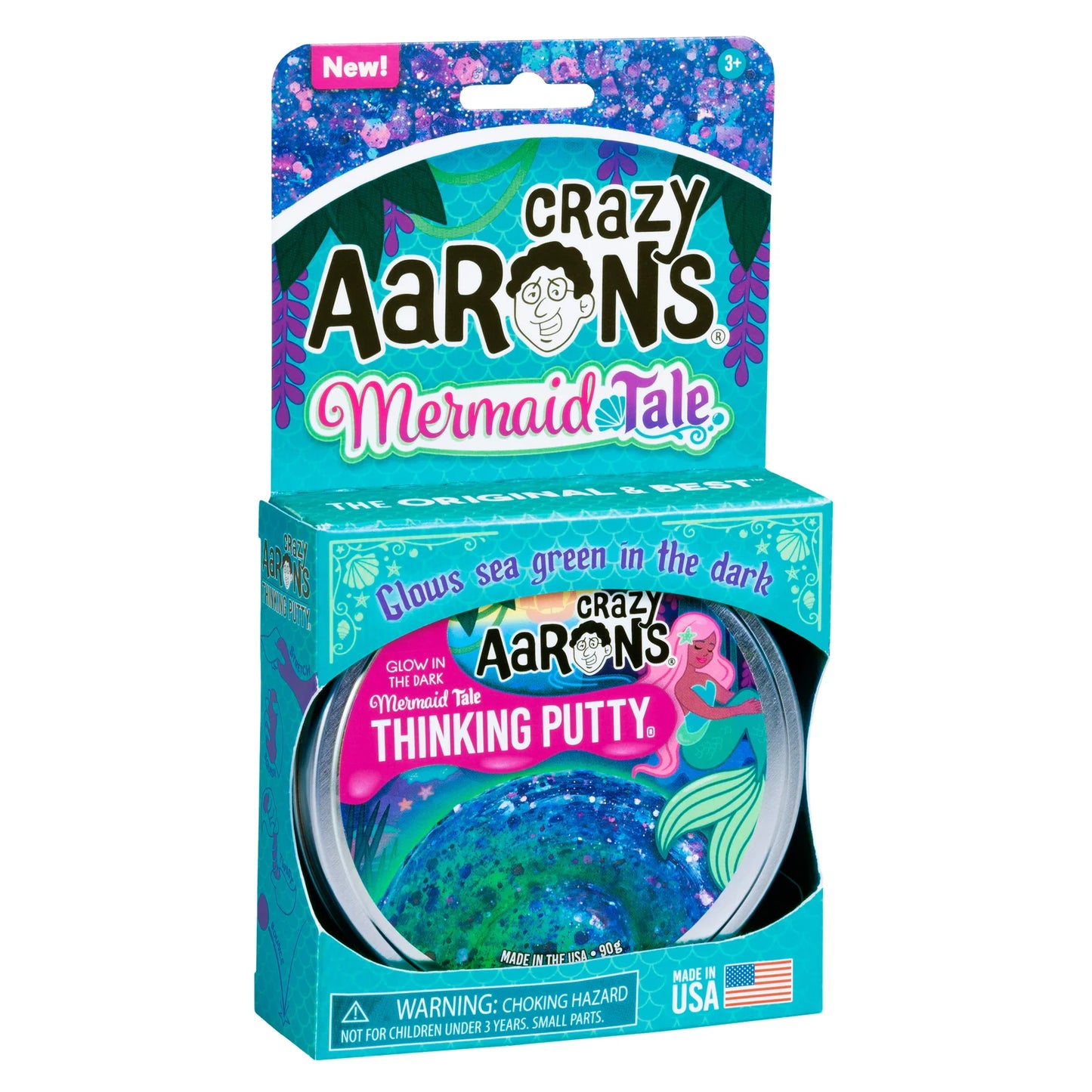 Crazy Aaron's Glowbrights® Thinking Putty - Mermaid Tale