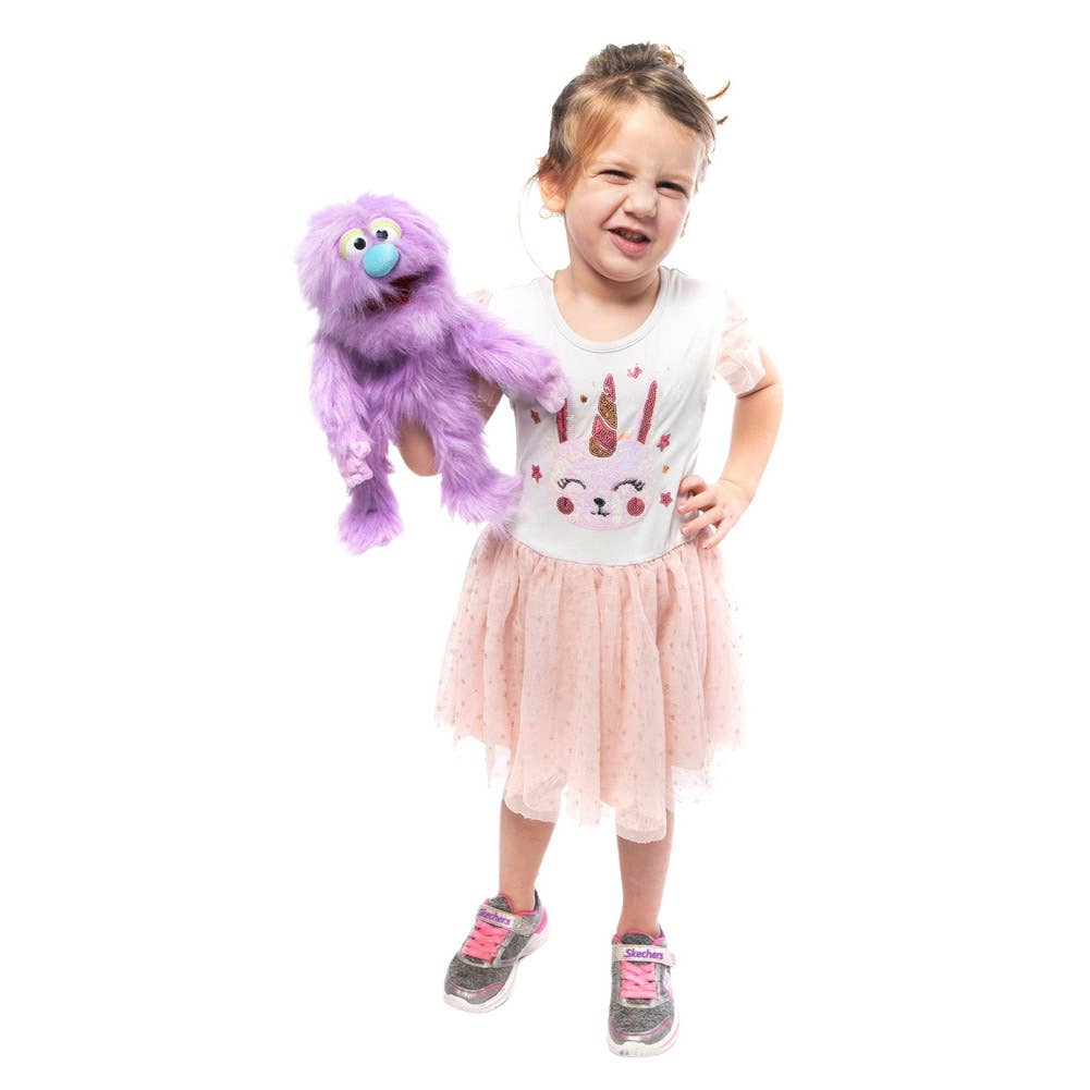 Silly Puppets Monster, Purple (14")