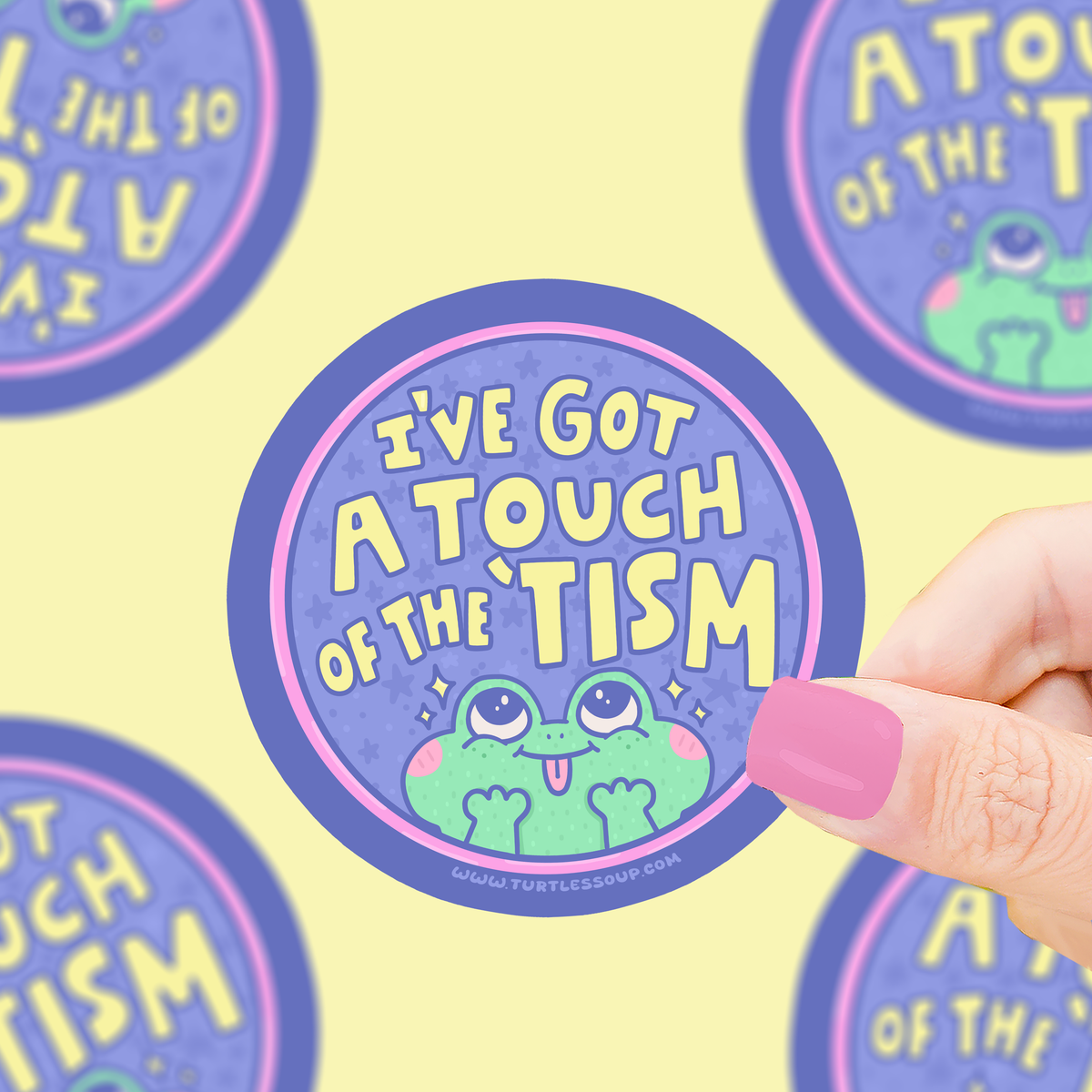 Touch of the ‘Tism | Autism Awareness | Frog | Vinyl Sticker