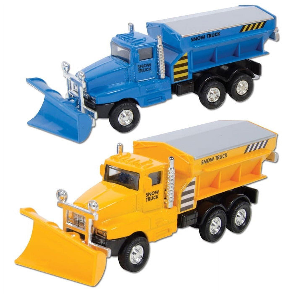 Diecast Snow Truck – 6.25" Pull-Back Snow Plow Toy