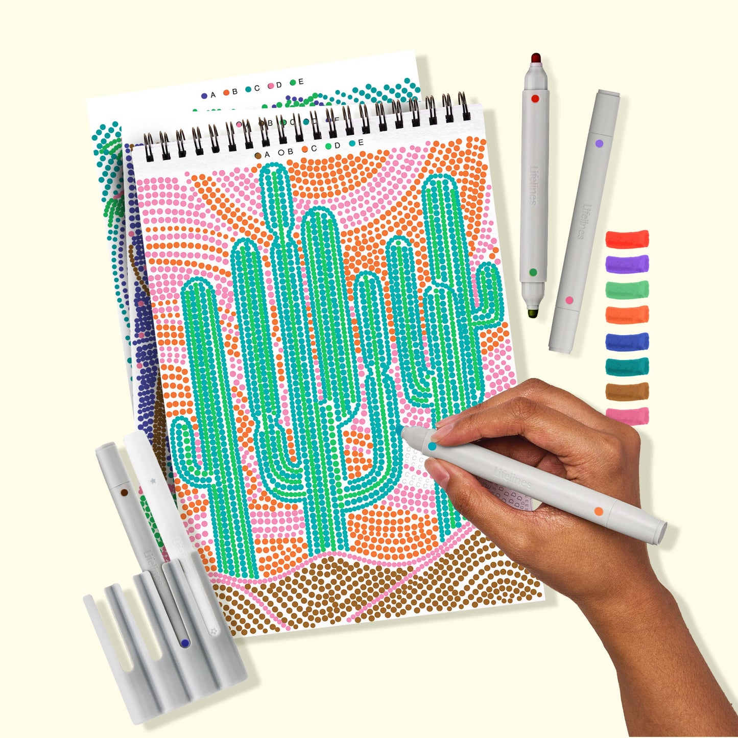 Lifelines® FlowArt - Dot By Letter - Landscapes