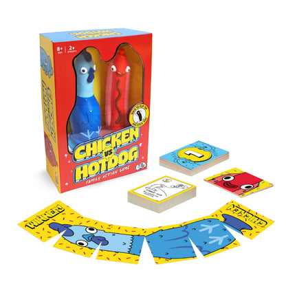 Chicken vs Hotdog Flip & Stick Action Party Game