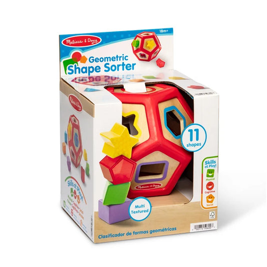 Melissa and Doug - Geometric Shape Sorter Wooden Toy
