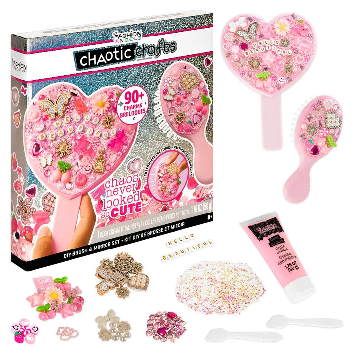 Fashion Angels Chaotic Crafts DIY Brush & Mirror Set
