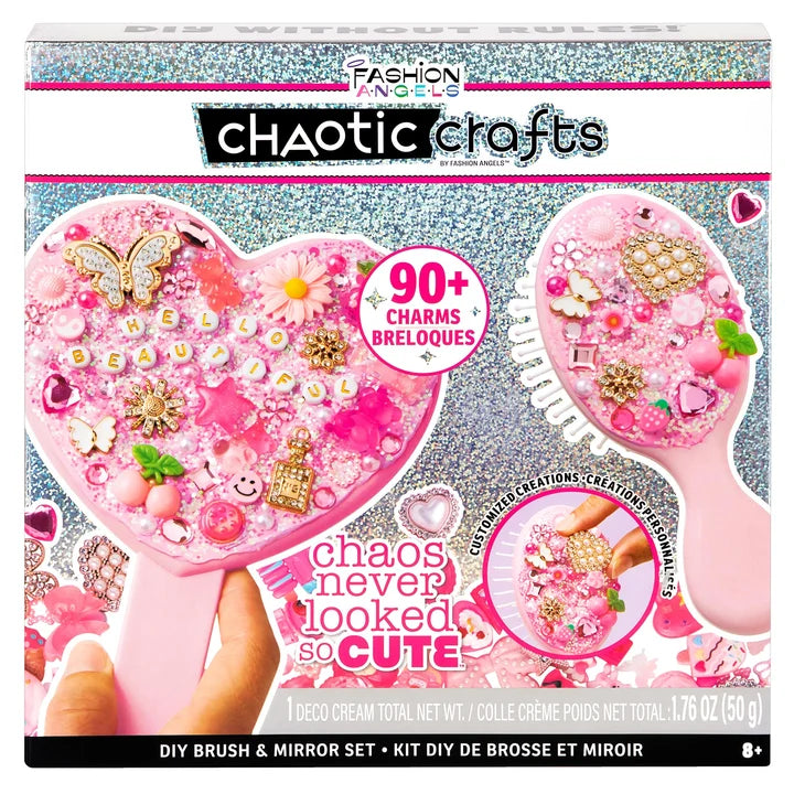 Fashion Angels Chaotic Crafts DIY Brush & Mirror Set