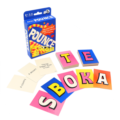Pounce Fast Letter & Word Card Game for Kids & Families