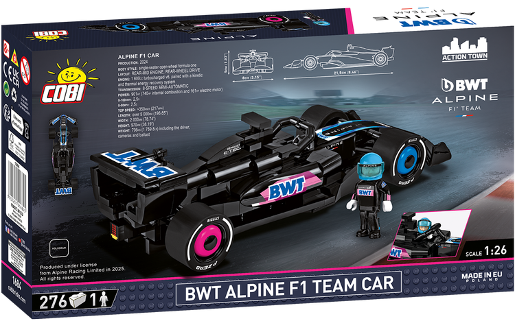 COBI BWT Alpine F1 Team Race Car #1684
