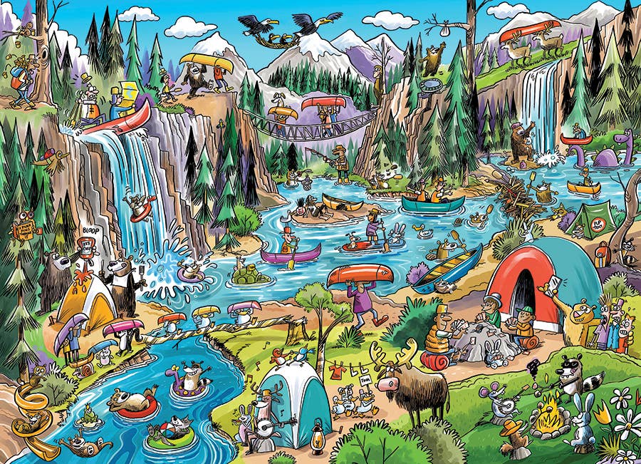 DoodleTown: Portage Pandemonium 1000pc puzzle