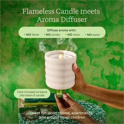 Flameless Candle Diffuser - Bubble (Cream)